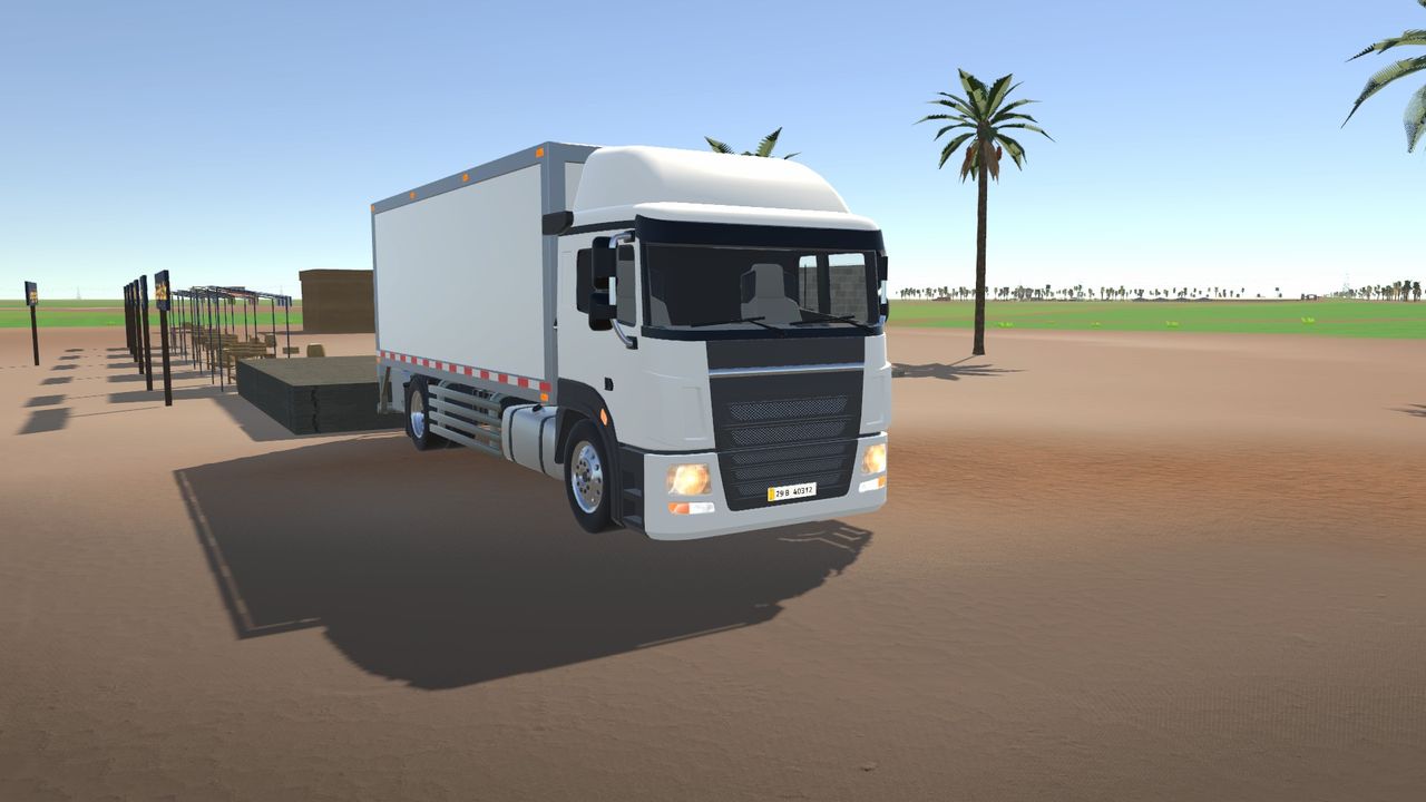 The market delivery truck